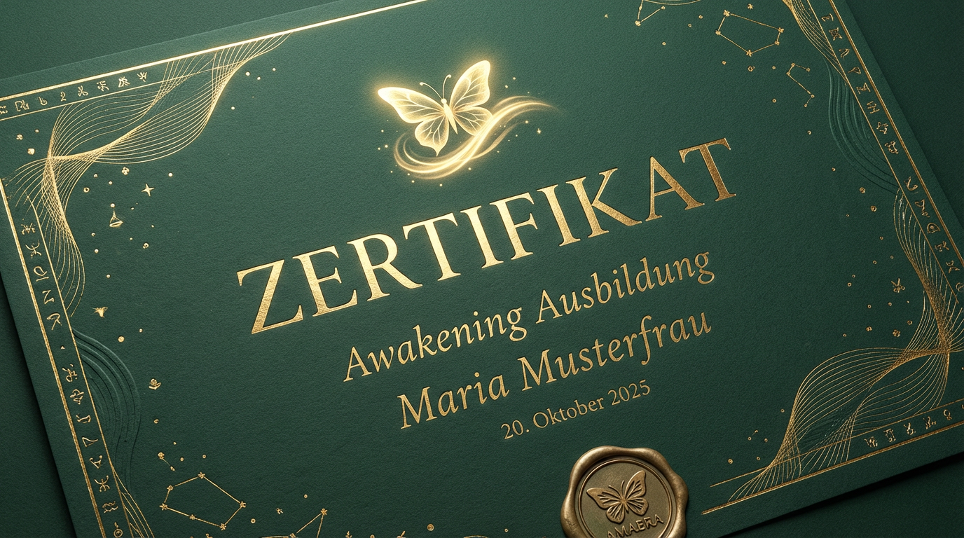 AMAERA Awakening Zertifikat Beispiel